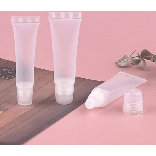 20Pcs 8/10/15g Empty Plastic Refillable Tube for Lip Gloss Lipstick Tube Lip Balm Squeeze Tube Cosmetic Container Makeup Tool