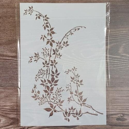 A4 Size DIY Craft Wall Stencil for Painting on Wood,Fabric,Walls Art Scrapbooking Stamping Album Embossing Paper Cards