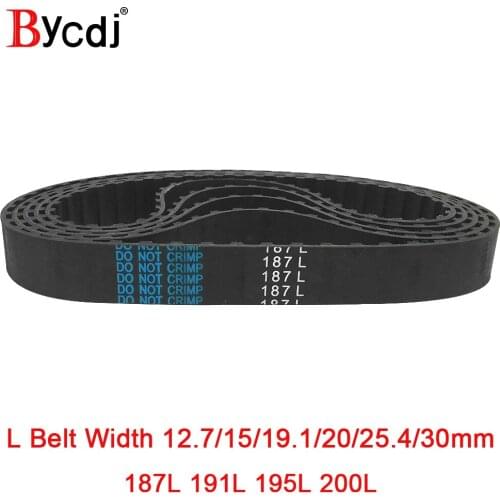 Trapezoid L Timing belt C=187/191/195/200 Width 050/12.7mm 075/19.1mm 25.4mm Synchronous Belt 187L 191L 195L 200L