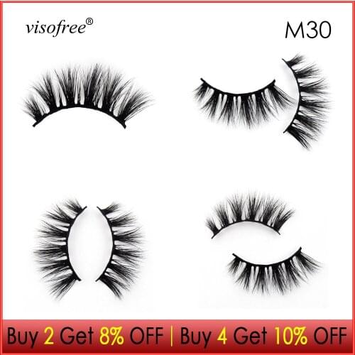 Visofree Eyelashes 3D Mink Lashes Thick lashes Cruelty free Mink Eyelashes Handmade lashes Natural Long False Eyelashes Makeup