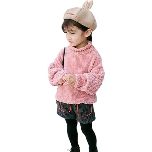 Kids Fashion Long Sleeve Round Neck Sweater Fall Spring Solid Color Stylish Tops Coat Pullobers for Children Boys Girls 2021