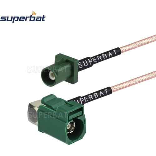 Superbat SIRIUS Extension Assembly Cable Fakra E Jcak RA Connector to Plug Male Pigtail RG316 for Navigation Radio