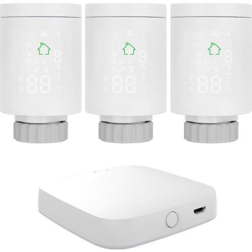 Tuya ZigBee3.0 Smart Radiator Actuator Thermostat Heater Temperature Controller Voice Control Works With Alexa Google Home