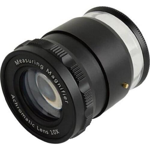 ProScope 10X Magnifier Adjustable Cylinder Loupe with Scale Measuring 8 LED Illuminated