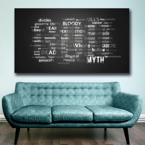 Wxkoil god wallpaper wall art Canvas Painting For Living Room Home Decoration Oil Painting On Canvas Wall Painting Unfamed