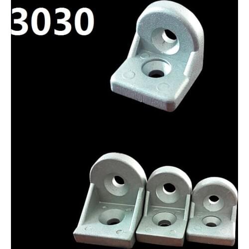 10PCS/LOT 3030 Steering angle aluminum at any angle bracket Corner Brackets Profile connection fittings single brackets