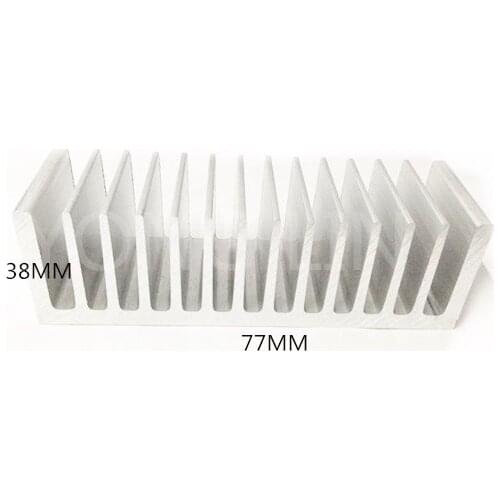 2PCS heat sink/LED heat sink/Amplifier heatsink/77*38-77/Aluminum character/Module heatsink