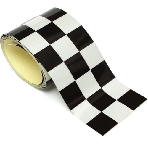 3 inch black and white vinyl pattern logo decal tape car bike motorcycle fuel tank sticker