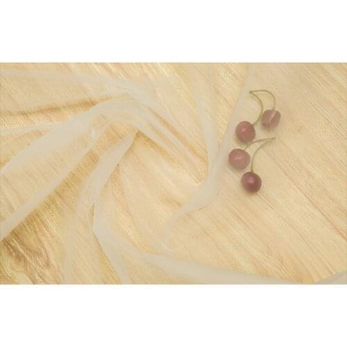 3meters High density and transparent organza fabric 2 colors wide 150 small hard for DIY wedding dress gown skirt window veil