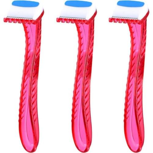 3PCS Lady Bikini Razor Shaver Private Body Trimmer Ideal For Bathrooms Disposable Travel Safety Shaving Hair Remover Body