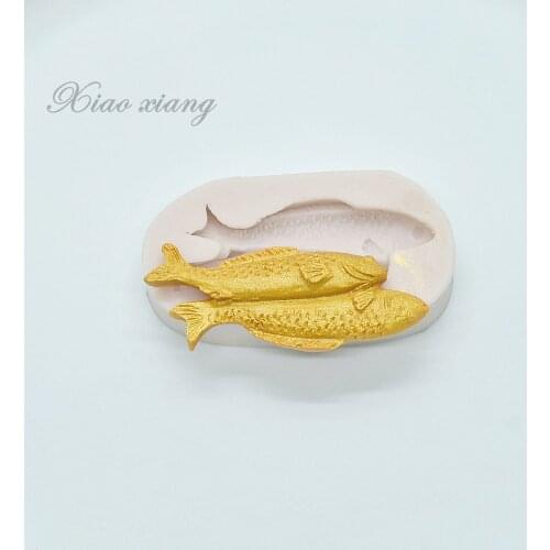 3D DIY Silicone Fish Shape Cake Mould Carp Fondant Mold Chocolate Cupcake Soap Molds Candy Craft Cookie Kitchen Accessories