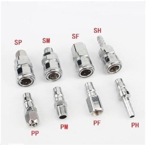 5/10/20PCS SM20 SM30 SM40 PM20 PM30 PM40 pneumatic air compressor hose of the quick coupler plug connector