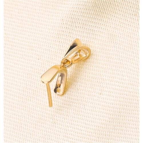 DIY accessories 18K gold button accessories button 18K pendant button melon seed buckle jade jade crystal clip buckle