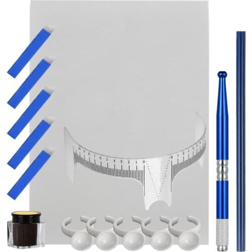 ATOMUS Microblading Kit Professional Tattoo Eyebrow Ink Pen Ruler Semipermanente Practice Kit Tatouage Sourcil Micro Blade