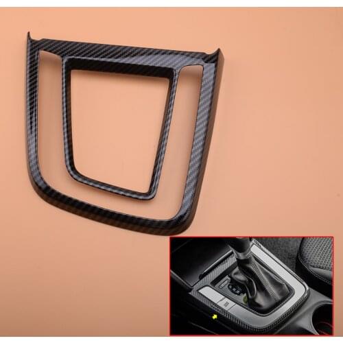 Carbon Fiber Style Car Console Gear Shift Box Control Panel Cover Trim Fit For Hyundai Elantra 2017-2019 2020 Left Hand Drive