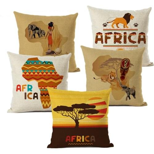 Deco pillowcase map of Africa decorations inside throw pillowcase on pillow room sofa pillowcase to bed pillowcase to pillow