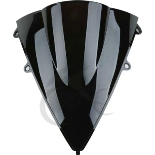 Dual Bubble Black Windshield WindScreen For Honda CBR1000RR CBR1000 2012-2013