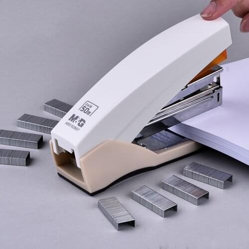 M&G Labor-saving Stapler 50 Pages Thick Layer Stapler Heavy Duty Manual Stapler Book Binding School Office Supplies Stationery