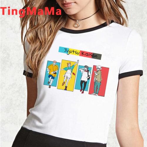 Jujutsu Kaisen Gojo Satoru Yuji Itadori t-shirt male white t shirt aesthetic couple couple clothes couple clothes streetwear