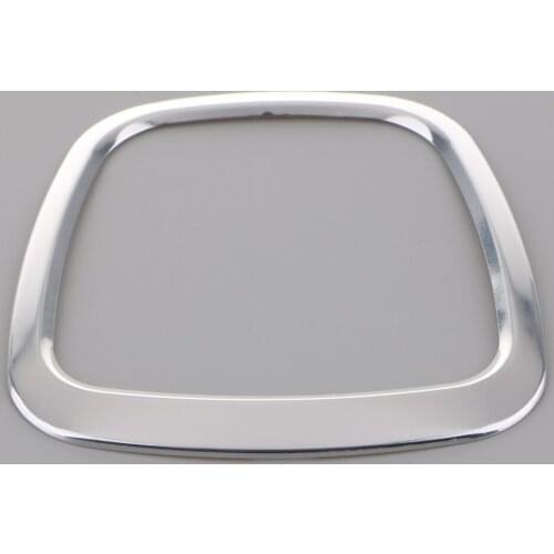 Glossy Aluminium Car Steering Wheel Sticker Body Trim For Audi Silver