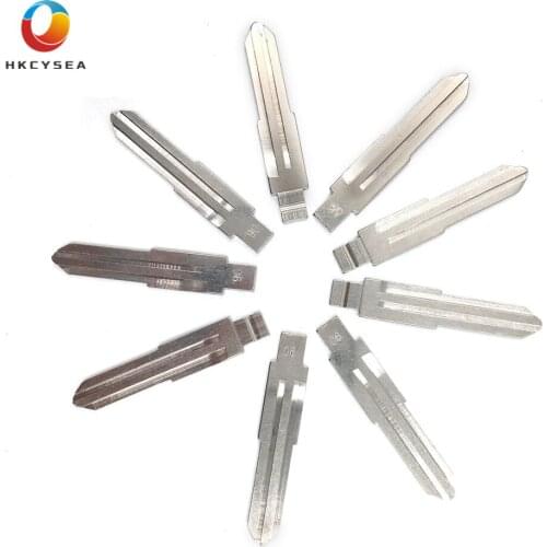 HKCYSEA 10 pcs/lot Metal Blank Uncut Flip KD Remote Key Blade Type #06 for Nissan