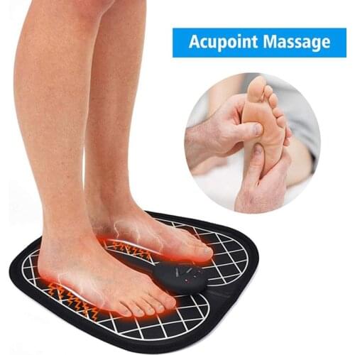 EMS Electric Foot Stimulator Massager Electric Massage Mat Fullomatic Massage Foot Circulation Massager
