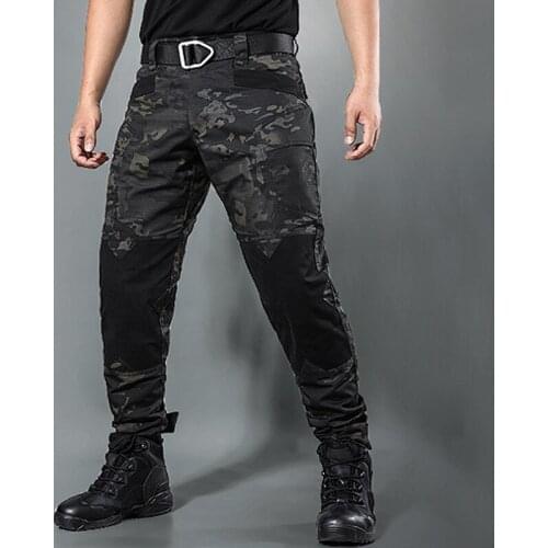 Mens Loose Straight Overalls Camouflage Pants Outdoor Sports Climbing Training Shooting Army Fans Tactical Military Trousers