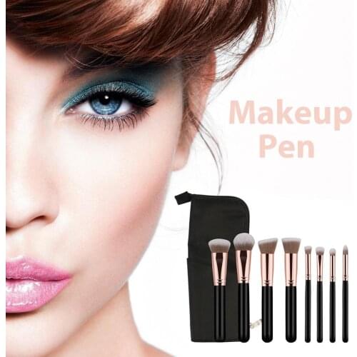 Makeup Brush Set - (8 Pieces/Pack) with Brush Bag Pieces Makeup Brush Set Comes with a Makeup Brush Bag for the Beginners
