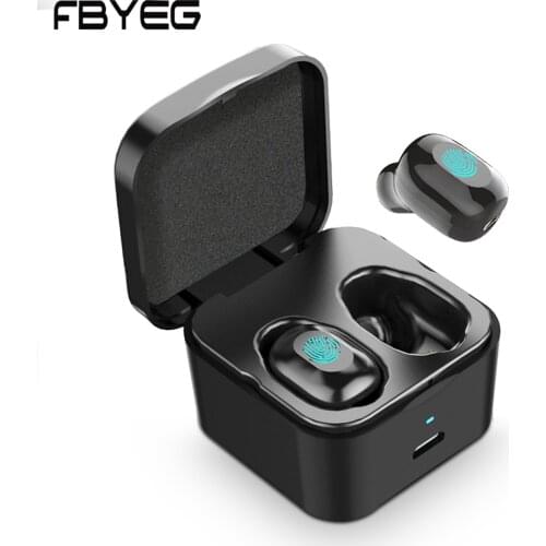 TWS Bluetooth wireless headphones stereo sports waterproof headset true wireless earbud microphone touch Bluetooth V5.0 earphone