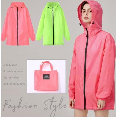 2021 New Hooded Raincoat Raincoat Women Men Portable Outdoor Travel Rainwear Disposable Camping Hooded Rain Cove Short Jackets