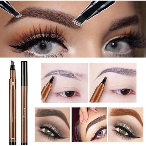 New Arrival Non Blooming Bifurcated Eyebrow Pencil Pencil Durable Pencil and Eyebrow Sweatproof Waterproof Eyebrow Water Li M5U2