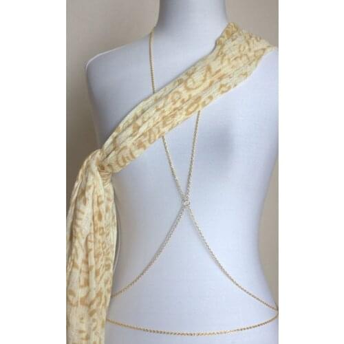 Charming Elegant Summer present Crossover Belly Waist Body jewelry chain bijoux de corps bijouterie