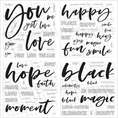 Happy Clear Stamp/Seal for DIY scrapbooking/photo album Decorative clear stamp sheets C1055