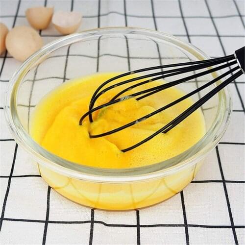 Stainless Steel Balloon Wire Whisk Manual Egg Beater Mixer Kitchen Silicone Whisk With Stainless Steel Handle Egg Beaters