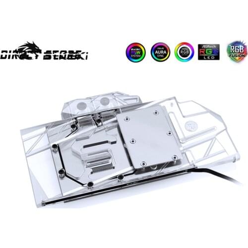 Bykski GPU Water Block Full Coverage For ASUS ROG STRIX-RTX2070-O8G Founders Edition VGA Water Cooling A-RGB N-AS2070STRIX-X