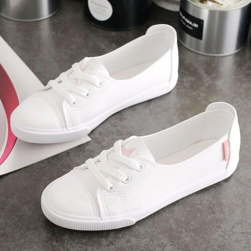 Comemore Comfortable Womens Casual Flat White Lace-up Shoes Summer Breathable Flat Bottom Gym Light Soft Shallow Mouth Shoes