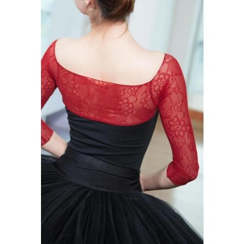 Girls Adult Ballet Leotards Sexy Backless Women Ballet Bodysuit Gymnastics Leotards Lace Tight Dance Wear Ballet Costume 89