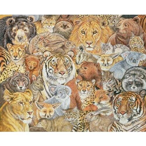 Animals diamond painting tiger rhinestone embroidery lion mosaic sticker decor bear diamond tapestry posters leopard wall papers