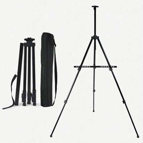 155cm Retractable folding easel Metal tripod sketch aluminum alloy iron fluorescent plate bracket