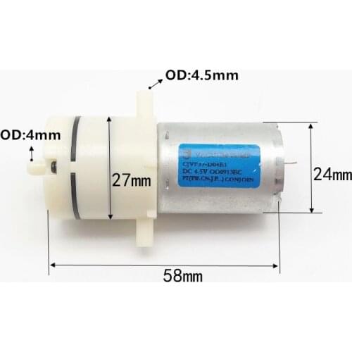 27mm CJVP37-D04B1 double air Inlet 370 air pump 4.5V vacuum self-priming pump quiet negative pressure pump