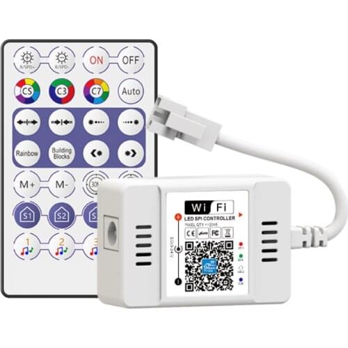 5pcs a lot, DC12-24V, wifi remote controller for WS2811, UCS1903, WS2812B, SM16703, SK6812, WS2801, LB1914, INK1003, UCS2904
