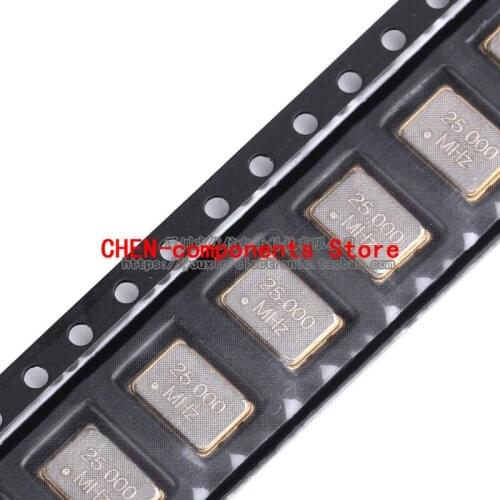 5pcs SMD Active Crystal 7050 25.000MHz 25mhz 25PPM 3.3V 5*7mm 4 feet 5070 Resonator