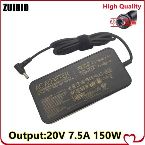 20V 7.5A 6.0X3.7mm ADP-150CH B A18-150P1A Laptop Adapter For Asus Rog G531GT G731GT FX505GT FX705GT FX505DD FX505DU FX705DD