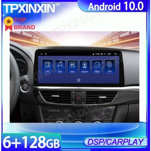 6+128GB 12.3inch Android 10 Radio For Mazda Atez 2014-2016 Car Multimedia Player GPS Navigation Stereo Tape Recorder DSP