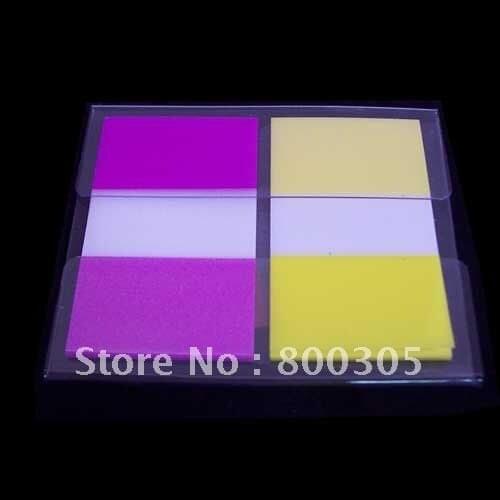 Free shipping POP UP Z STYLE 2 strip PET film flag color index