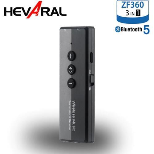 HEVARAL ZF-360 Audio Receiver 5.0 Wireless Bluetooth Adapter USB Transmitter Receiver For Car PC TV Stereo Stable Sound With 3.5
