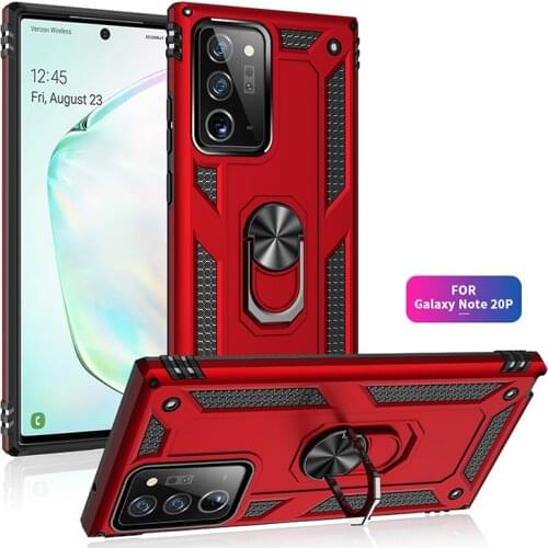 For Samsung Galaxy Note 20 Ultra Case Hard PC With Stand Ring Armor shockproof protective Back Cover Case for samsung note 20