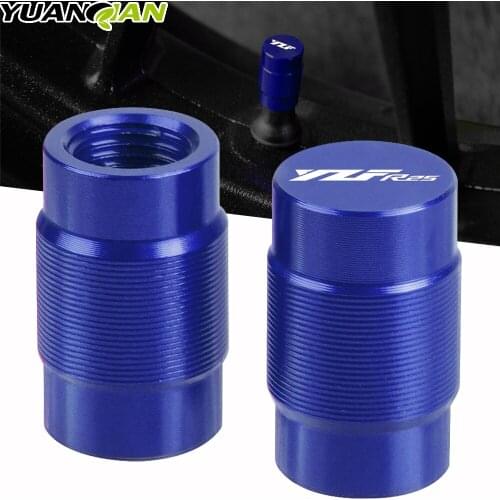 Motorcycle Accessorie Wheel Tire Valve Stem Caps CNC Airtight Covers For Yamaha YZF R25 YZFR25 YZFR 25 2015 2016 2017 2018 2019