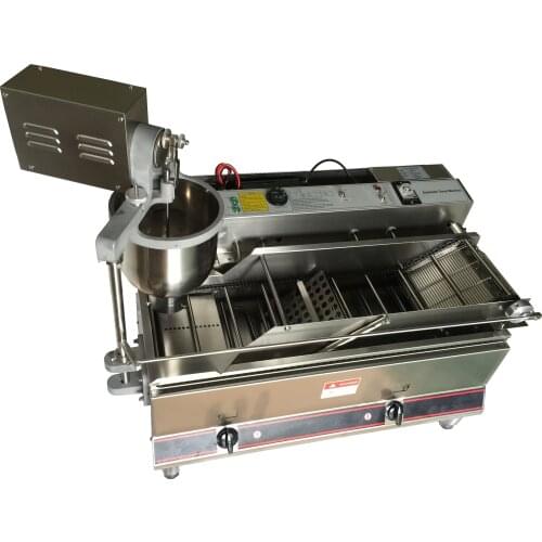 Double row automatic electric and gas one doughnut machine Commercial Electric Donut Machine Fryer Maker circle Doughnut maker