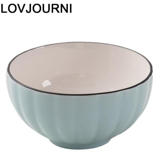 Porcelain Miska Ice Cream Flatware Plate Food Container Vajilla Rice Tigela Ceramica Soup Kitchen Dining Bar Ceramic Bowl